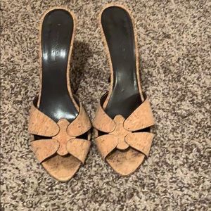 Donna Karan Wood Heel